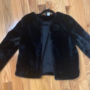 Faux fur jacket